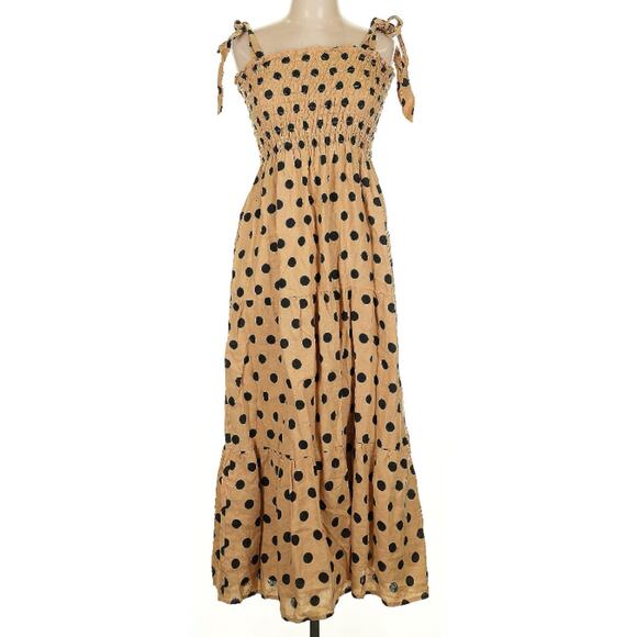 Faithfull + Net Sustain Rianne Elmelds Polka Dot Linen Midi Dress 10 - Picture 5 of 9